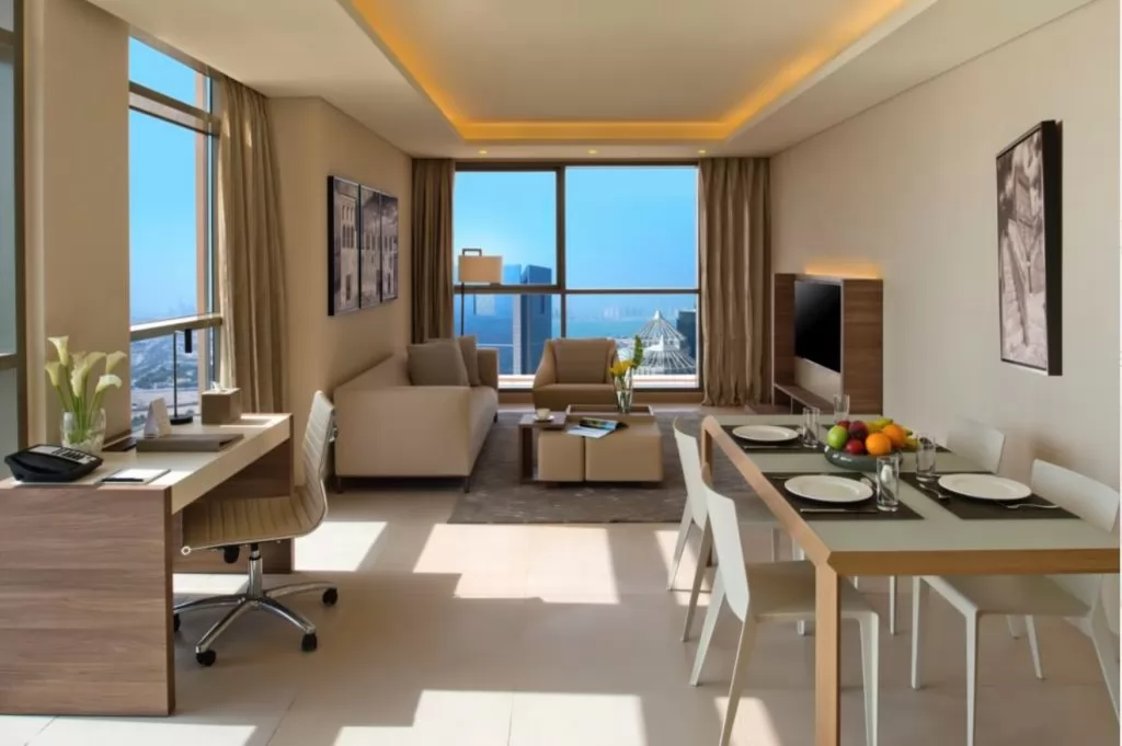 Residential Ready Property 2 Bedrooms F/F Hotel Apartments  for rent in Doha #8251 - 1  image 